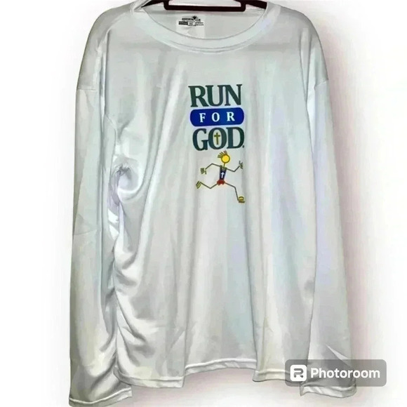 Run For God Tops - 🆕 Run For God Long Sleeve Shirt Size 2X
